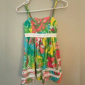 Lilly Pulitzer Multicolor Floral Kids Dress size 10